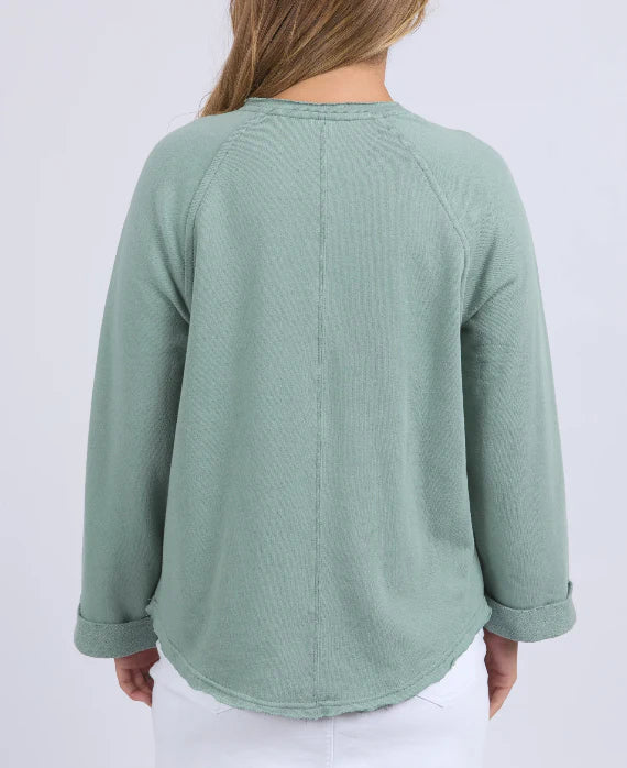 Spencer crew - iceburg green-Foxwood-Relaxed and timeless, the new Spencer Crew from Foxwood Clothing comes from a long-line of Foxwood best selling fleece crews. The Spencer adds a relaxed spin to dressing with a wider sleeve featuring a rolled cuff and a slightly oversized fit for the ultimate in comfort. Relaxed fit Raw edge detail Rolled sleeve cuff 100% Cotton Model is wearing a size 10-Pash + Evolve