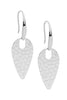 Stainless steel hammered spear drop earrings-Ellani-Hammered spear drop earrings Stainless steel Comes packaged in gorgeous Ellani packaging-Pash + Evolve