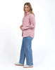 Staple Shirt - Pink & Berry Stripe-Foxwood-Meet your new wardrobe hero—the Staple Shirt! With a front button opening, chest pocket, and relaxed fit, this 100% cotton shirt is perfect for layering or wearing solo. Effortlessly stylish and super comfy, it’s the essential piece you’ll reach for again and again. Front button opening Chest pocket Relaxed Fit 100% Cotton Model is 176cm and wears size 10-Pash + Evolve