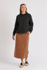 Step hem sweat - black-One Ten Willow-*Long sleeve *Round neck *Cotton/Polyester/French Terry-Pash + Evolve