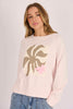 Step hem top - pink abstract-One Ten Willow-*Long sleeve *Pink abstract print *Round neck *Step hem *Cotton/Polyester-Pash + Evolve