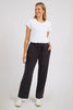 Storm Pant - Storm Black-Foxwood-Made from a superior blend of modal elastane, these versatile pants are a comfort plus, and you'll find yourself living in them! Featuring an elasticated waist with draw cord and slightly flared leg, with cuff slits these stylish lounge pants are the perfect go-to piece for everyday style and comfort Elastic Waist With Draw Cord Side Pockets Relaxed Fit Polyester Modal Elastane Model is 176cm and wears size 8-10-Pash + Evolve