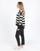 Striped Delilah Crew - black/white-Foxwood-Comfortable, casual and 100% cotton. The Delilah Crew is the perfect addition to your everyday style! Featuring a crew neckline, curved hem and ribbed detailing, this relaxed fit, unbrushed fleece jumper will mix and match with all your wardrobe favourites Round neckline Raw edge detail Relaxed fit Unbrushed Cotton Fleece-Pash + Evolve