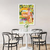 Sweet Lemons - 1000pc puzzle-Diesel & Dutch-Step into a sunlit paradise with the 'Sweet Lemon Garden' jigsaw puzzle! This charming scene features a young woman picking lemons beside a cosy lemonade stand, surrounded by vibrant citrus, blooming flowers, and a fluffy pup. With warm colors and whimsical details, it's a delightful escape into summer bliss! Designing to the latest in homeware design, as well as key colours and trends, we are committed to regularly updating our puzzle range with fresh designs to 
