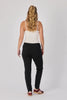The Jogger Pant - Black-One Ten Willow-Elasticated Waistband Self Fabric Waist Tie Side Pockets Back Pockets Fabrication: 95% Cotton 5% Elastane Model Wearing: Small-Pash + Evolve