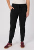 The Jogger Pant - Black-One Ten Willow-Elasticated Waistband Self Fabric Waist Tie Side Pockets Back Pockets Fabrication: 95% Cotton 5% Elastane Model Wearing: Small-Pash + Evolve