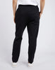 The lobby pant - black-Elm-The lovely lobby pant are a throw on and go style ideal for everyday wear. Featuring an elastic waist and draw cord for extra all-day comfort. Elastic waist and pockets Tapered leg Best seller Made with french terry cotton 95% Cotton, 5% Elastane Model is wearing a size 10-Pash + Evolve