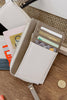 Tilly Cardholder - Taupe / Vanilla-Louenhide-The Louenhide Tilly Taupe/Vanilla Cardholder is a sleek and functional accessory, designed for everyday use. This small card wallet features a central zip coin pocket, a note pocket and four cardholder spots. Find the perfect colour for you, choosing between three classic winter neutrals. Easily fit this women’s cardholder in your favourite Louenhide crossbody bag or if carry in your back pocket if you are a minimalist on the go! External Features Note Pocket, 4 