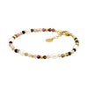 Tourmaline & freshwater pearl bracelet-Ellani-Tourmaline beads with freshwater pearls, gold IP plated stainless steel bracelet. 17.5cm with extension. Please note: Tourmaline is a natural stone and may have slight variances in colour and characteristics from the image shown. Comes packaged in gorgeous Ellani packaging-Pash + Evolve