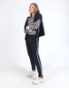 Ultra Lounge Pant - Navy-Elm-Ever felt like being ultra relaxed? The ultra lounge pant is exactly that, the ultimate in comfort loungewear. Pop these on with your favourite snuggly jumper and curl up with a good book or add your runners and head out for a walk in classic Elm style. Elastic waist and pockets Tapered leg Best seller French Terry Cotton Elastane Model is wearing a size 10-Pash + Evolve