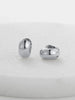 Vada Huggy - Silver-Zafino-A Stunning pair of earrings that seamlessly transitions from everyday elegance to formal occasions. Crafted with substantial thickness, these 'huggies' deliver a bold yet refined aesthetic that commands attention without overwhelming your look Water resistant Hypoallergenic & Nickel Free Female Founded & Family Owned-Pash + Evolve