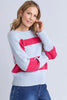 Vesi stripe knit - pink/blue-Elm-*Cosy knitwear *Round neckline *Long sleeve *Pink/Blue stripe *Designed in Australia *100% cotton-Pash + Evolve