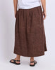 Wren Spot Skirt - Chocolate-Foxwood-The Wren Spot Skirt is ready for everything from long lunches to weekend wandering. Crafted from breathable 100% cotton, this ankle length style features a softly gathered silhouette that moves beautifully with you, while side pockets and a side seam zip keep it as practical as it is pretty. Finished in an all over spot print, it's an easy piece to dress up or down. Side seam zip Side pockets Ankle length Model is wearing a size 10-Pash + Evolve