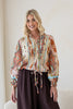 Zahli shirt - paisley-Pash + Evolve-*Button down front *Tie front *Elasticated cuff *Long sleeve *Paisley print *100% Cotton-Pash + Evolve