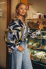Ziggy shirt - blue/green-Pash + Evolve-*Long sleeve *Collar *Button down front *Buttons on side of shirt *Hi-low hemline *70% Rayon,30% Linen-Pash + Evolve