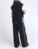 Zip knit vest - navy-Foxwood-*Front double zip end opening *Relaxed fit *Knit collar *100% Cotton-Pash + Evolve