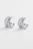 Zoe hoop - silver-Zafino-Silver Plated Solid Brass Base Water proof: Can be worn in the ocean or pool-Pash + Evolve