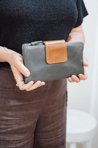 Esme bag - Olive Green Pebble