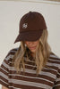 pip everyday cap - chocolate-Ceres Life-Made with 50% pre-consumer recycled cotton Classic 6 panel style Adjustable back strap -Antique Silver metal fastening 100% Cotton-Pash + Evolve