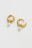 Emery earring - pearl/gold
