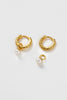Emery earring - pearl/gold