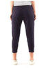 FUNDAMENTAL BRUNCH PANT - NAVY-Elm-Pants-Made From 100% Cotton Slub Jersey, Elm's Best-Selling Brunch Pant Provides A Relaxed Roomy Fit That Is Versatility Plus! With A Comfy Fit Elastic Waistband Paired With An Adjustable Tie, These Cropped Length Pants Feature Large Cuff Detail And Will Be Your Go-To Straight Out Of The Box! Best Selling Style Relaxed Cropped Length Fit Elastic Waistband with adjustable Tie Model is 169cm and wears Size 10 please note - our shorter ladies enjoy these pants as more of a fu