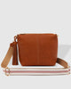 Kasey Stripe Strap Bag - Tan-Louenhide-Bags-The Louenhide Kasey Tan Crossbody Bag with Stripe Strap is a classic women's everyday bag with elevated style. Designed in a soft and slouchy design, this casual crossbody bag is a smaller take on our best-selling Daisy Crossbody Bag. Secure your favourite products in either the zip pocket, the two slip pockets or in the interior compartment for your bigger items such as sunglasses, purse and phone with ease. Complete your relaxed luxe look with the matching strip