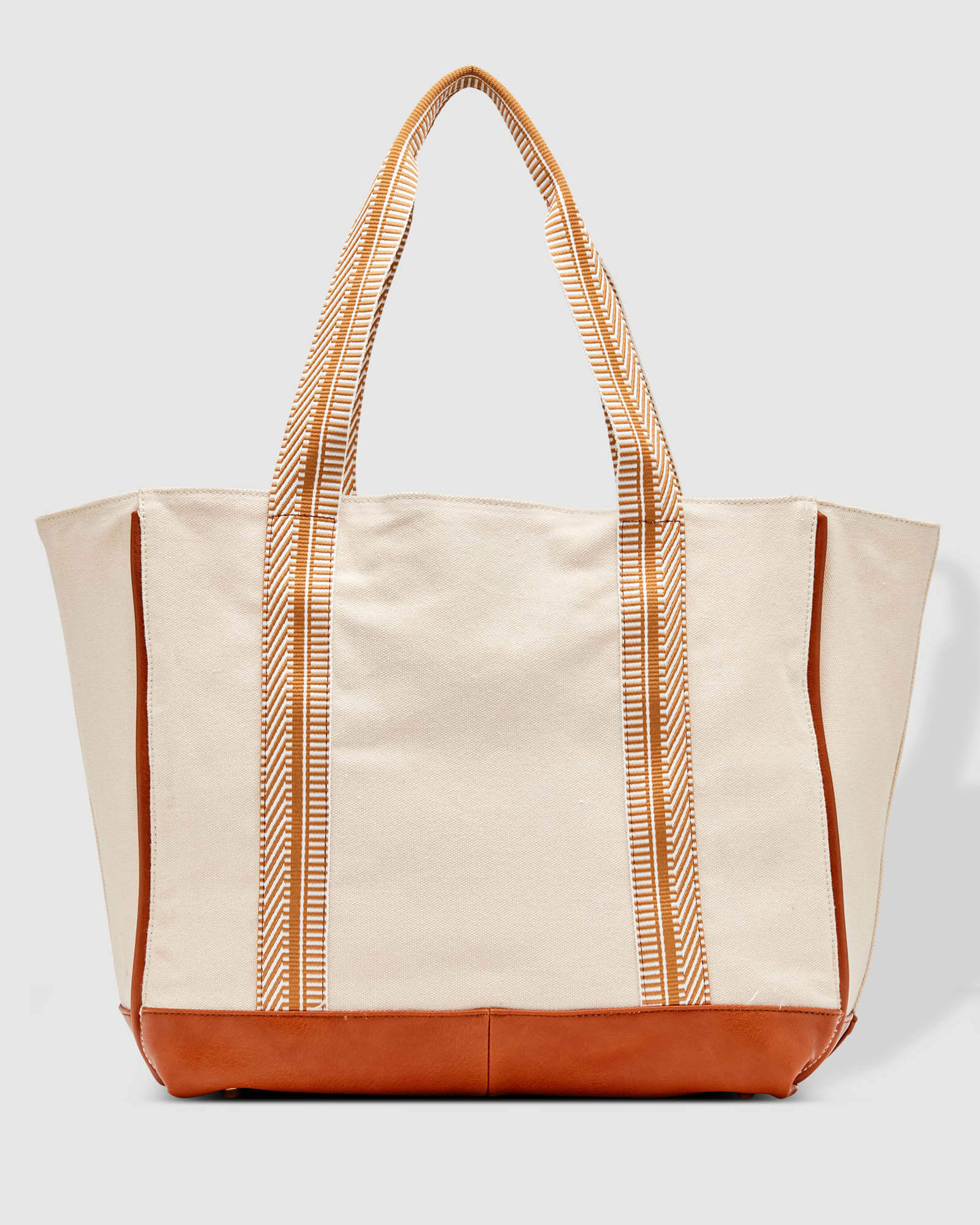 Leroy canvas tote bag - tan-Pash + Evolve-The Louenhide Leroy Tote Bag ...
