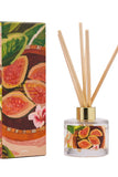 Mediterranean fig - diffuser-Pash + Evolve-A magic garden of jasmine, ylang ylang + huckleberry, with fresh bursts of lemon + bergamot, finished with creamy sandalwood, tonka bean, madagascan vanilla, and sweet amber.Coastal artist Kate Mayes is known for her bold application of colour and contrasting techniques that swing between the use of thick structured paints and watery washes. Inspired by her natural surrounds and guided by intuition - Kate’s paintings evolve over weeks of layering and experimentatio