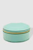 Sisco jewellery box - mint-Louenhide-The Louenhide Sisco Jewellery box is a gorgeous travel case ideal for storing your precious gems. Organise your essential items easily. Structured and protected, this affordable jewellery case will be your new travel companion. *Polyurethane Vegan Leather * 3 Ring Rolls, 2 Compartments, 1 Elastic Slip Pocket, 1 Press Stud Earring Band *Light gold hardware *W9 x H4 x D9cm-Pash + Evolve