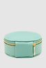 Sisco jewellery box - mint-Louenhide-The Louenhide Sisco Jewellery box is a gorgeous travel case ideal for storing your precious gems. Organise your essential items easily. Structured and protected, this affordable jewellery case will be your new travel companion. *Polyurethane Vegan Leather * 3 Ring Rolls, 2 Compartments, 1 Elastic Slip Pocket, 1 Press Stud Earring Band *Light gold hardware *W9 x H4 x D9cm-Pash + Evolve